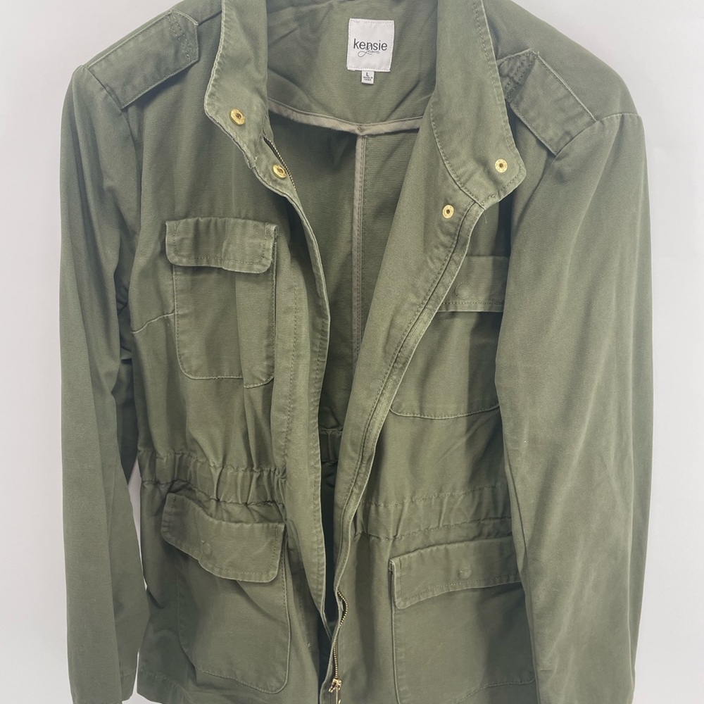 Kensie Women's Utility Jacket in Olive